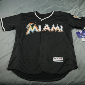 Camiseta de béisbol de los Miami Marlins para hombre 44 MLB Fernández 16 majestuosa base flexible - Imagen 1 de 14