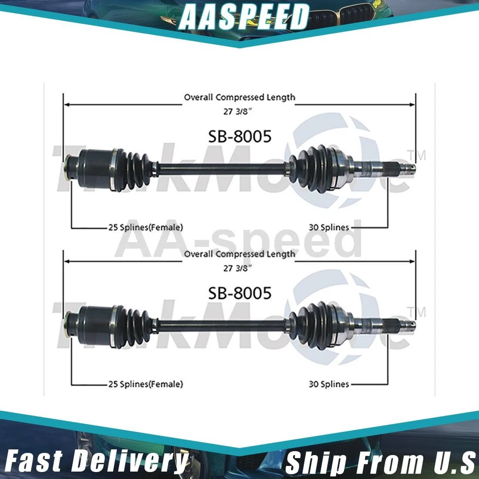 Передний шарнирный вал оси CV в сборе подходит для Subaru GL-10 1985 1986 1987 1988 1989 годов выпуска - Изображение 1 из 2