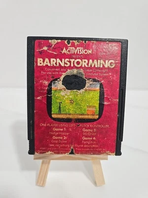 BARNSTORMING (Atari 2600) Game Cartridge Activision 1982 Tested Works - Image 1 of 4