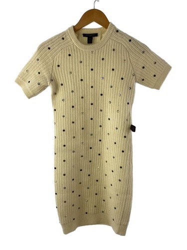 LOUIS VUITTON（LV） Abito LOUIS VUITTON altro 23AW strass maglia costine XS lana bianco