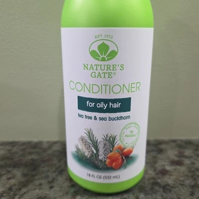 Acondicionador de cabello graso Nature's Gate Tea Tree Buckthorn vegano SIN GLUTEN 18 oz Foto 1 de 4