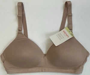 Warners Cloud9 Tan Lightly Lined Wireless Bra (WR1269-212) 38B - Picture 1 of 4