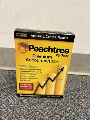Peachtree by Sage Complete Accounting 2008 Product CDs Users Guides in Box - Image 1 of 4
