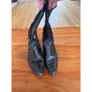 Botas de Vaquero Laredo Vintage Negras Talla 7M - Imagen 1 de 6