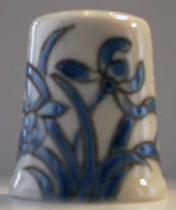 Dé à coudre Thimble - FLEUR BLEUE N° 8 - Imagen 1 de 1