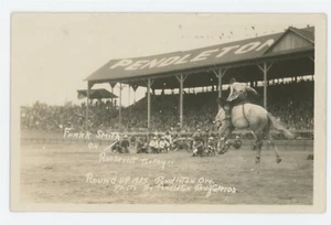 Frank Smith Pendleton, OR Round-Up ( Umatilla County) 1925 RPPC Photo History - Imagen 1 de 2