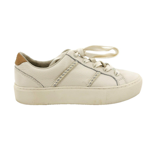 Scarpe sneakers donna 5 5 UGG Dinale moda pelle bianca stringate 1121572 ��
