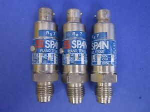 Span Pressure Transducer, Spt-105, 23-1161, 1/4" Male Vcr, Used, - Lot of 3
