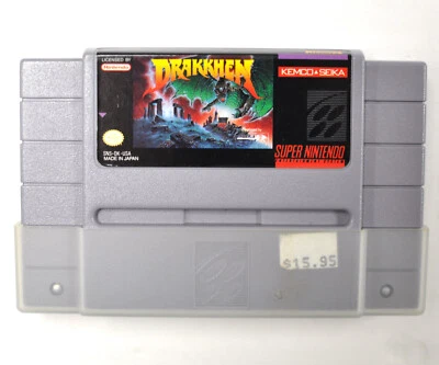 Drakkhen Super Nintendo SNES Tested Authentic Cart Only Production Lot 00! - Image 1 of 4