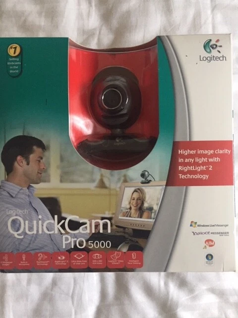 Logitech QuickCam Pro 5000 USB Camera Boxed Unused - Image 1 of 4