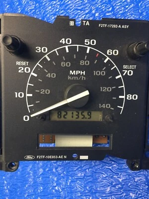 Ford F150 F250 F350 1992-1996 Bronco PSOM velocímetro medidor kilometraje 82 k OEM Foto 1 de 3