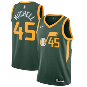 Donovan Mitchell Utah Jazz Nike Earned Edition Swingman Jersey Men's 2018/19 NBA - Picture 1 of 19