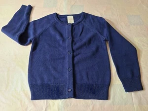 Cárdigan suéter para niños azul marino algodón talla 3 - Imagen 1 de 4