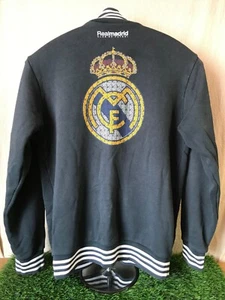 2005 Vintage adidas Real madorid  Track jacket black size XL - Picture 1 of 10