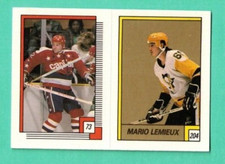 (1) MARIO LEMIEUX  1988-89 O-PEE-CHEE # 204 PENGUINS  STICKER CARD  (G7579)