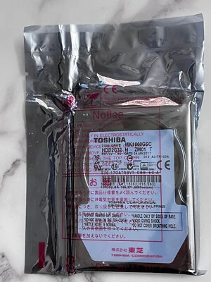 Toshiba 100GB 4200RPM 2.5" SATA MK1060GSC Autonavigation Industriecomputer HDD - Image 1 of 4