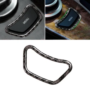 Kohlefaser Mitte Kontrolle MENU Rahmen Cover Trim Für BMW 5 Serie E60 E61 04-10 - Bild 1 von 7