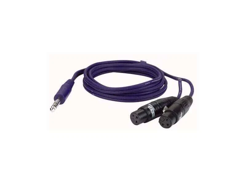 DAP AUDIO Jack stereo su 2x XLR femmina, 150 cm