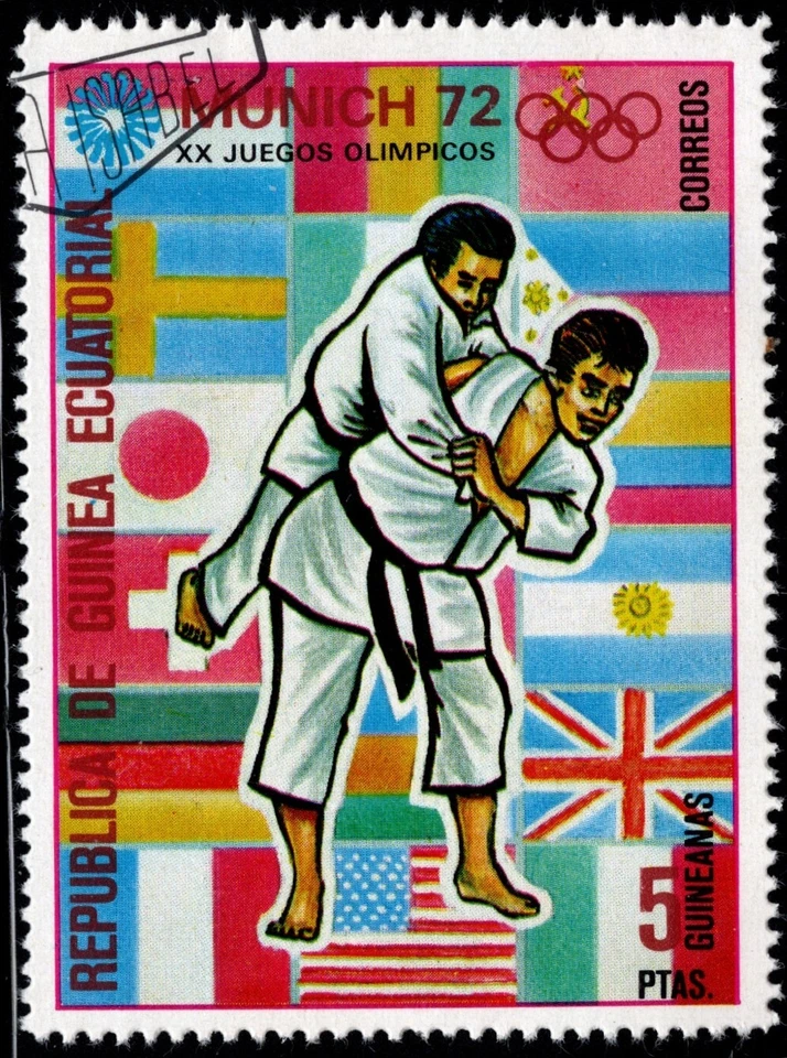 Tip Topical Equatorial Guinea GQ 72-120 Used-Sports/Olympics/Judo / Martial Arts - Image 1 of 1