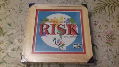 ULTRA RARE WOODEN BOXED RISK NOSTALGIA IN FACTORY SEALED CONDITION - Image 1 of 4