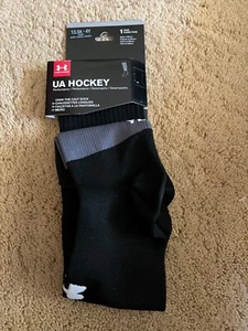 Calcetines de hockey Under Armour juveniles talla pequeña negros 1 par OTC 13.5K-4Y - Imagen 1 de 4