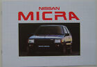 Nissan Micra 1.0 DX GL 1983-84 Original UK Marktbroschüre Nr. D1005