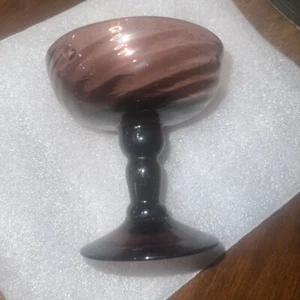 1970’s Mexican Handblown Amathist Champaine Glass - Picture 1 of 3