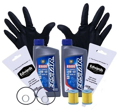 Kit de cambio de aceite para motocicleta todoterreno Suzuki DR-Z125 2003-2021 (completamente sintético) Foto 1 de 4