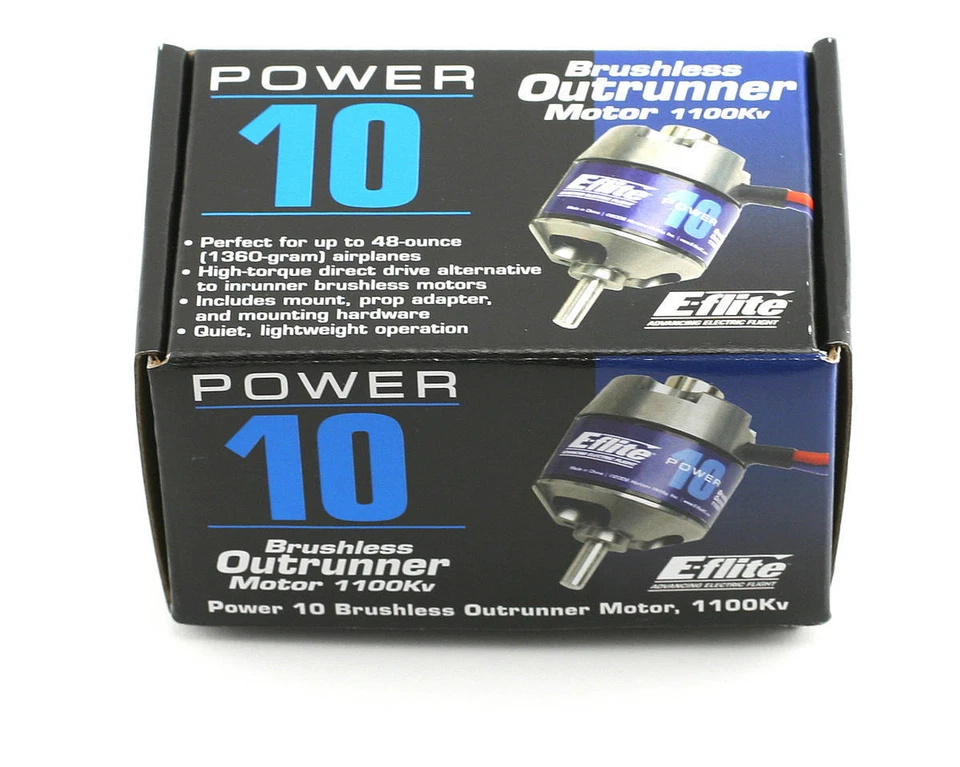 Eflite E-Flite Power 10 Brushless Outrunner Electric RC Airplane Motor EFLM4010A - Image 1 of 4