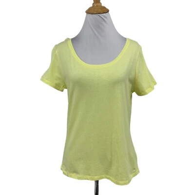 Joie T Shirt Womens M Medium Lemon Ice Cotton Blend Short Sleeve Scoop Basic Tee - Image 1 of 4