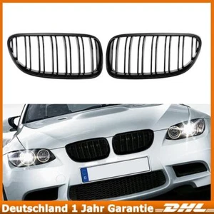 Doppelsteg Kühlergrill für BMW 3er E92 E93 10-14 LCI Glänz Mp Design Nieren - Bild 1 von 12