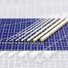 ABS-Vierkantstab 100 mm Plastic Craft 0,5mm-5 mm Modell Transformation Material 