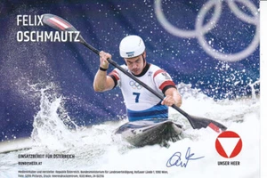 Felix OSCHMAUTZ - Austria, canoa plata EM 2024, ¡autógrafo original! - Imagen 1 de 1