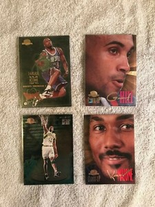 Skybox Basketball Cards Karl Malone, Isaiah Rider, Shawn Kemp, Grant Hill