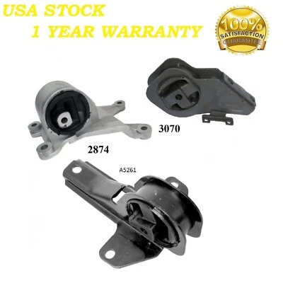 3 piezas montaje transmisión apto para Chevrolet Classic 2004-2005 2,2 L Foto 1 de 4