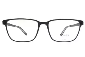 Jones New York Eyeglasses Frames J527 BLACK Gray Rectangle Full Rim 54-17-145 - Picture 1 of 12