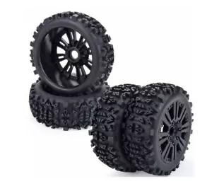 1/8 120mm RC Short Course Badlands Wheel Tire Set For Traxxas Slash Arrma Senton - Picture 1 of 6