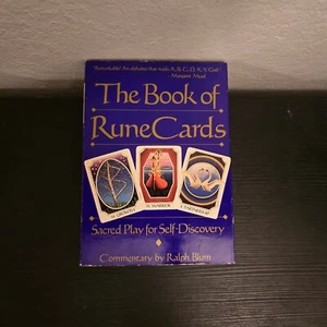 The Book of Rune Cards: Sacred Play for Self-Discovery HC 1989 - Picture 1 of 8