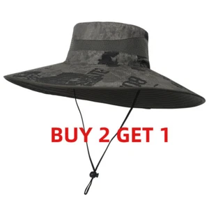 New Solar Powered Wide Sun Hat UV Protective Cooling Hat for Hiking, Camping - Picture 1 of 18