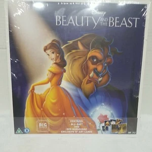 Big Sleeve Edition Disney Beauty And The Beast,Blu-ray,DVD 12"Art Cards Region 2 - Picture 1 of 8