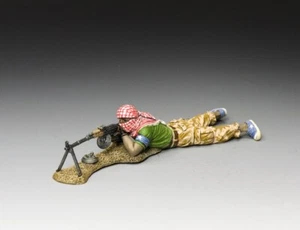 KING & COUNTRY BLACK HAWK DOWN BHD025 MOGADISHU MILITIAMAN PRONE FIRING RPK - Picture 1 of 8