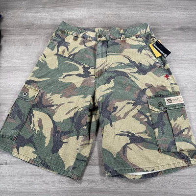 Hurley Cargo Shorts Mens 32 Camo Ripstop Global Walkshort Ivy Skate Surf - Image 1 of 4