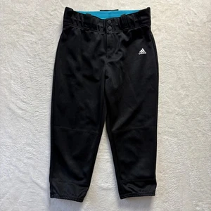 Adidas Jugend Baseball Hose schwarz Große 13-14Y elastische Taille Sport Sport - Bild 1 von 14