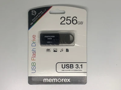 Memorex 93000251-GEF-256 056-06-0037 256GB USB 3.1 High-Capacity Flash Drive - Image 1 of 2