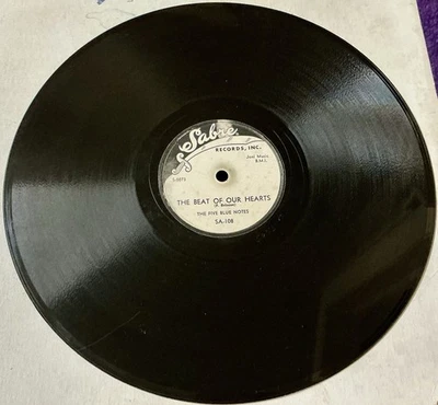 Five Blue Notes DOO WOP 78 The Beat Of Our Hearts / Gotta Go SABRE VG+++/M- HEAR - Image 1 of 2