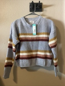 Hippie Rose Damen Neu mit Etikett weicher Cropped Pullover Streifen Gr. S - Bild 1 von 3