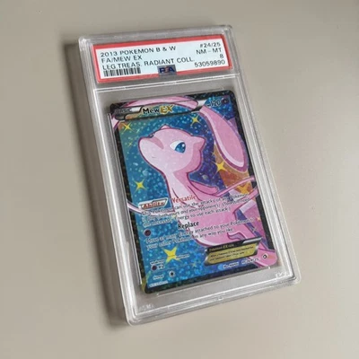 Mew EX (Full Art) Rc24/Rc25 Legendary Treasures: Radiant Collection - PSA 8 - Image 1 of 2