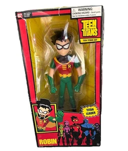 2004 Vintage Bandai ROBIN Teen Titans Figure DC Comics 10” Action Figure Box - Picture 1 of 8