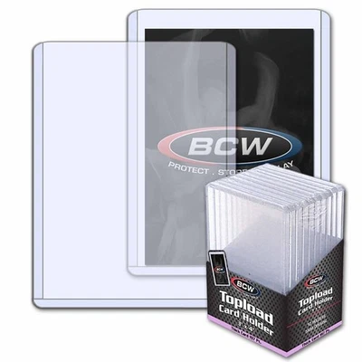 BCW Toploaders (10) 197pt ~5mm – Super Thick Card Holders 1 Pack Sealed - Image 1 of 4