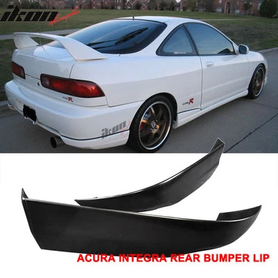 Fits 94-97 Acura Integra Type R Rear Bumper Lip Side Apron Corner Valance Cap PU - Imagem 1 de 4